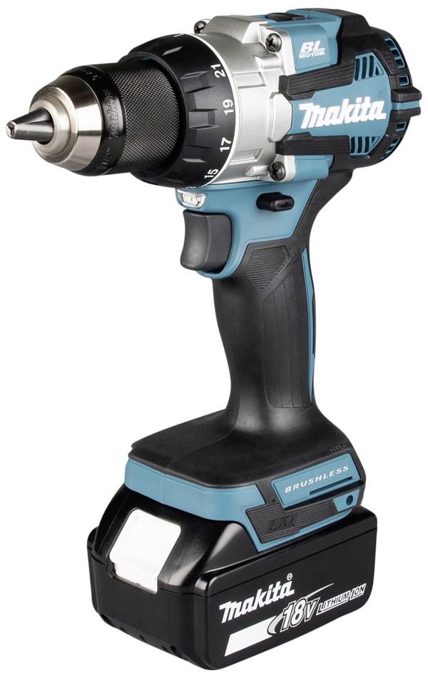 Makita DDF489RTJ aku vrtací šroubovák, 18 V, 5.0 Ah Li-Ion bezkartáčové, vč. 2x aku, vč. nabíječky, DDF489RTJ