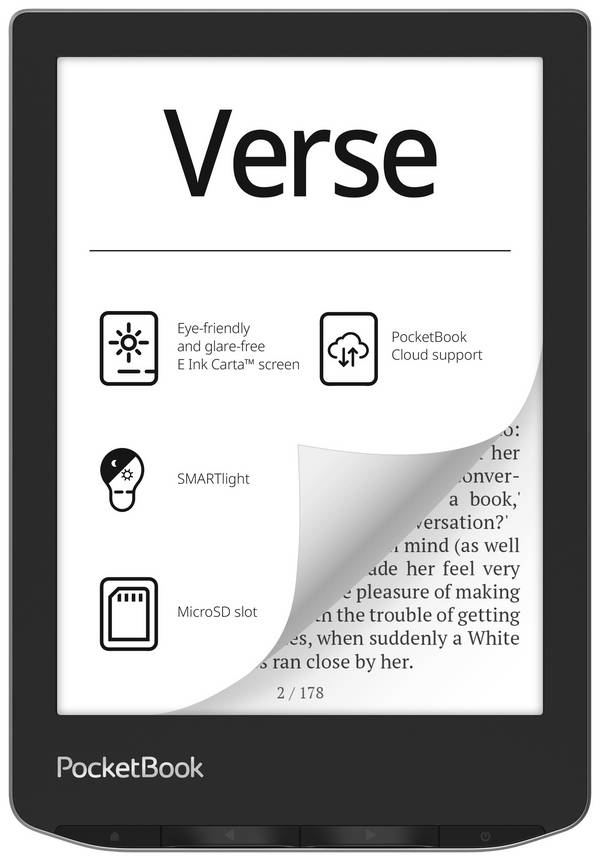 PocketBook Verse Čtečka e-knih 15.2 cm (6 palec) šedá