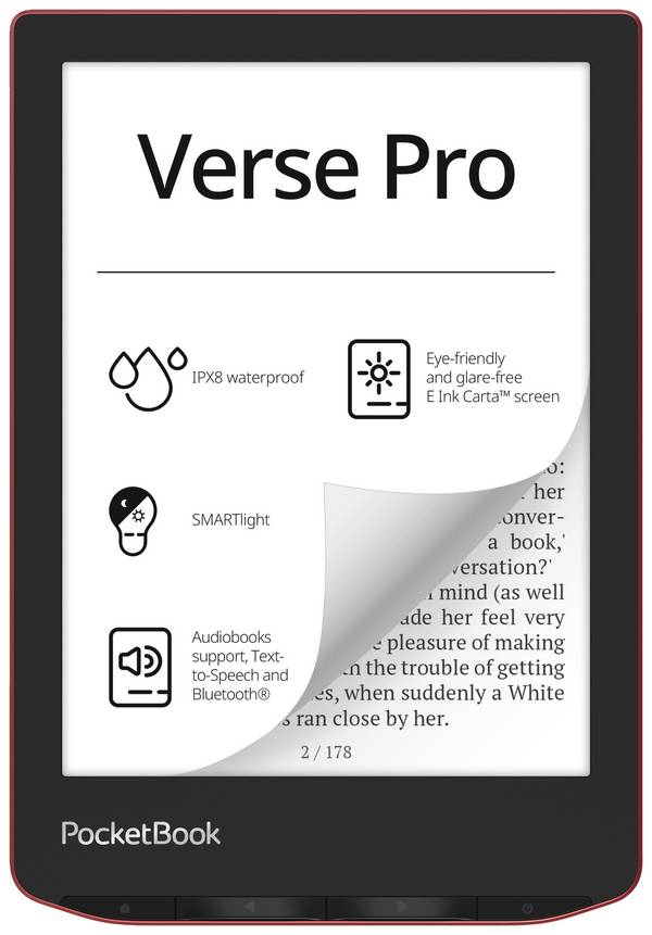PocketBook Verse Pro Čtečka e-knih 15.2 cm (6 palec) červená