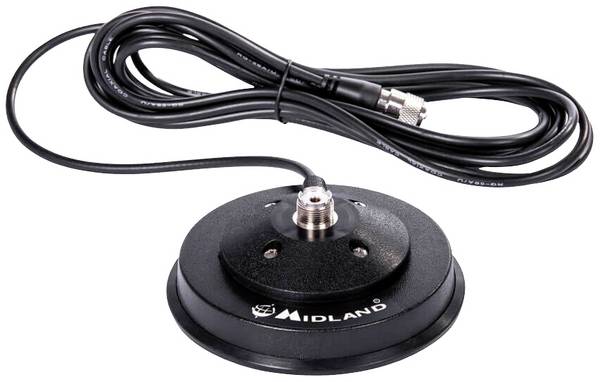 <br>  magnetický držák antény<br>  Midland<br>  PL Magnetfuss, 117mm<br>  C1183<br>
