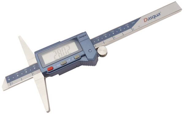 Dasqua 2103-1010, DIN EN 862 Digitální posuvný hloubkoměr  200 mm IP54