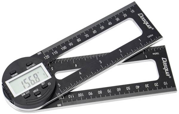 Dasqua 1804-6771 Digitální úhloměr pro pokosové kola 280 mm   360 ° 1 ks