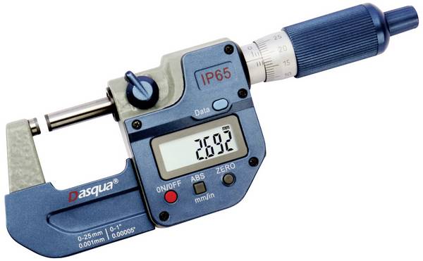 Dasqua 4410-1105-A Nový vylepšený digitální mikrometr IP65 s dvojitým čipem IP67