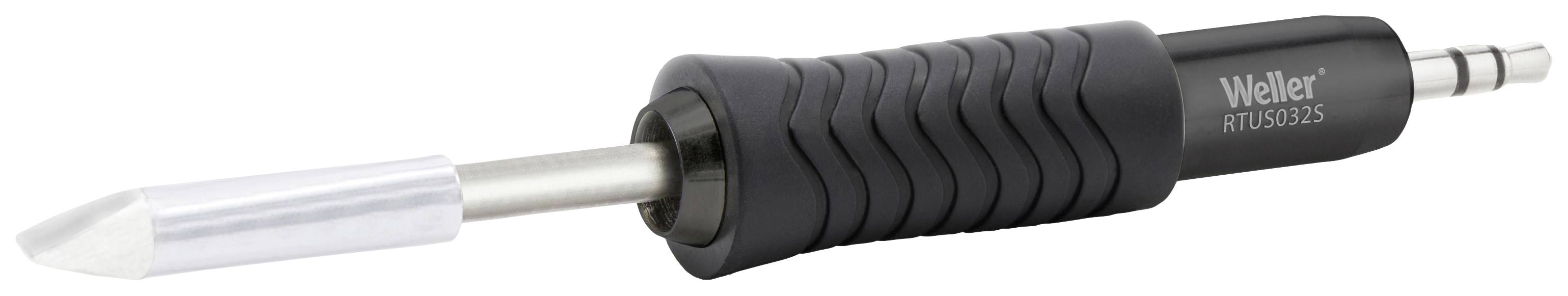 Pájecí pero s ergonomickou rukojetí, vhodné pro přesné pájení; na rukojeti je vytištěna značka 'Weller'.