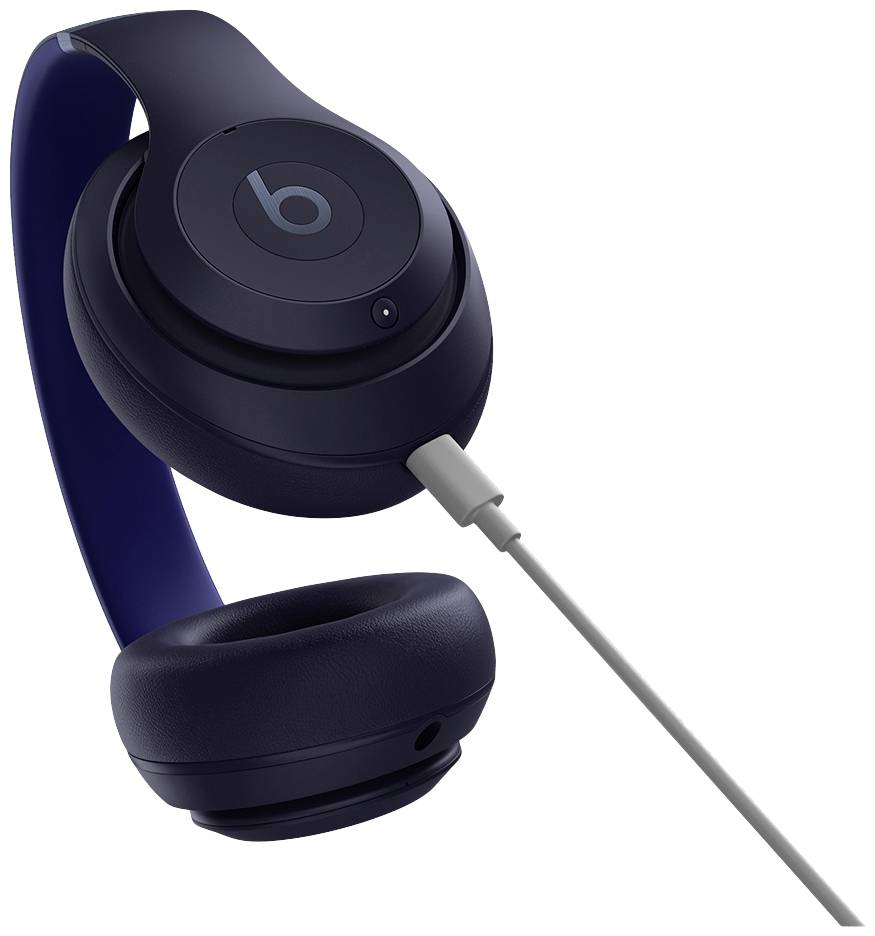 Beats Studio Pro sluchátka uzavřená (Over Ear) Bluetooth®, kabelová stereo Navy Potlačení hluku složitelná Hi-Fi-5
