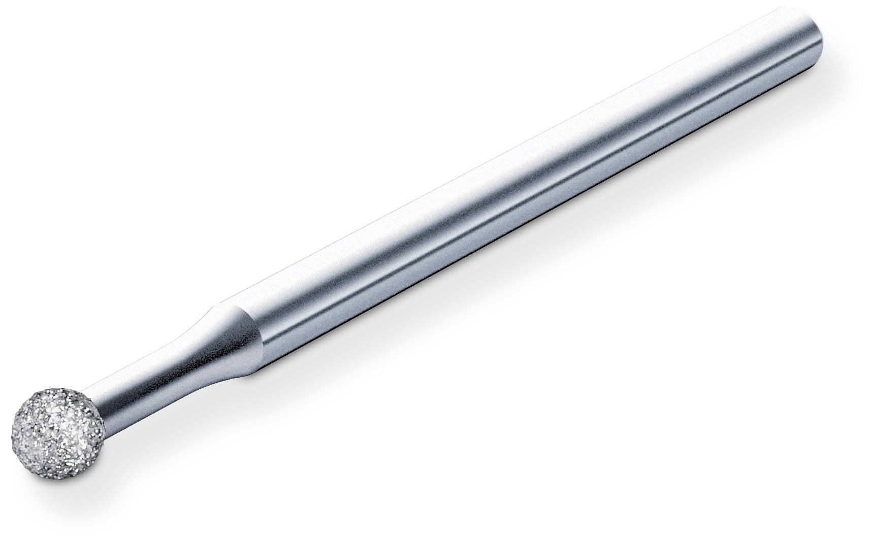Válcový kovový vrták s hrubým, kulatým hrotem určený pro broušení nebo frézování materiálů v technických aplikacích.