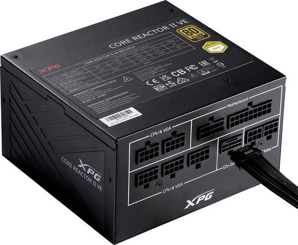 XPG Netzteil XPG CORE REACTOR II VE 750 (750 PC síťový zdroj  750 W ATX 80 PLUS® Gold