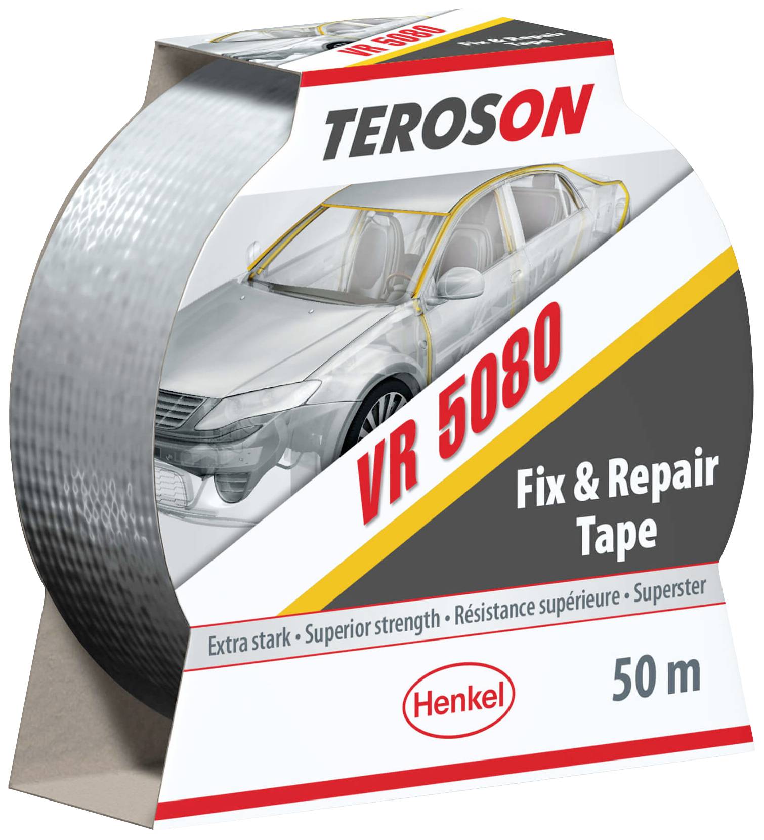 Role s 'TEROSON VR 5080 Fix & Repair Tape', délka 50 m. Vhodná pro rychlé opravy, nabízí mimořádně silnou přilnavost.