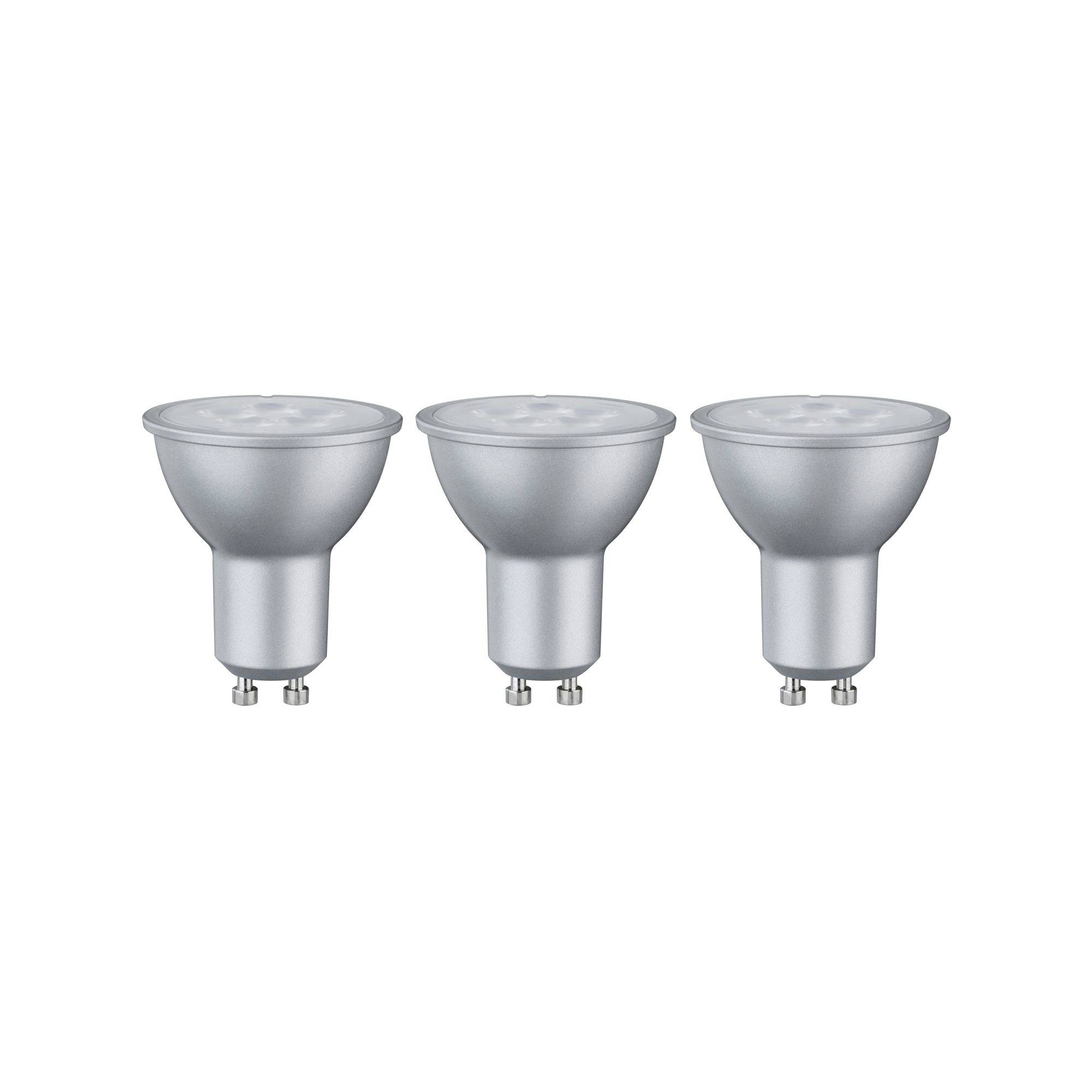 Paulmann 28430 LED Energetická třída (EEK2021) G (A - G) GU10 6.5 W teplá bílá (Ø x v) 51 mm x 54 mm 3 ks