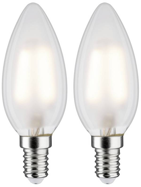 Paulmann 28636 LED Energetická třída (EEK2021) G (A - G) E14  3 W teplá bílá (Ø x v) 35 mm x 98 mm  2 ks
