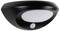 Černé polopřisazené stropní svítidlo s integrovaným pohybovým senzorem, vhodné do interiérů pro automatické osvětlení.