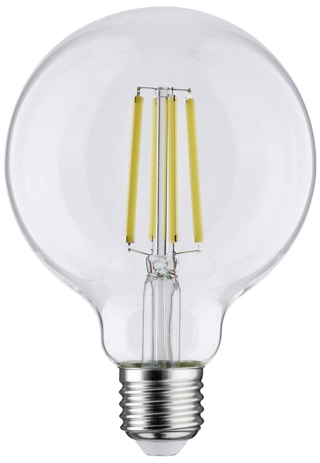 Žárovka se viditelným vláknem v klasickém designu. Ideální pro stylové osvětlení v obytných a komerčních prostorách.
