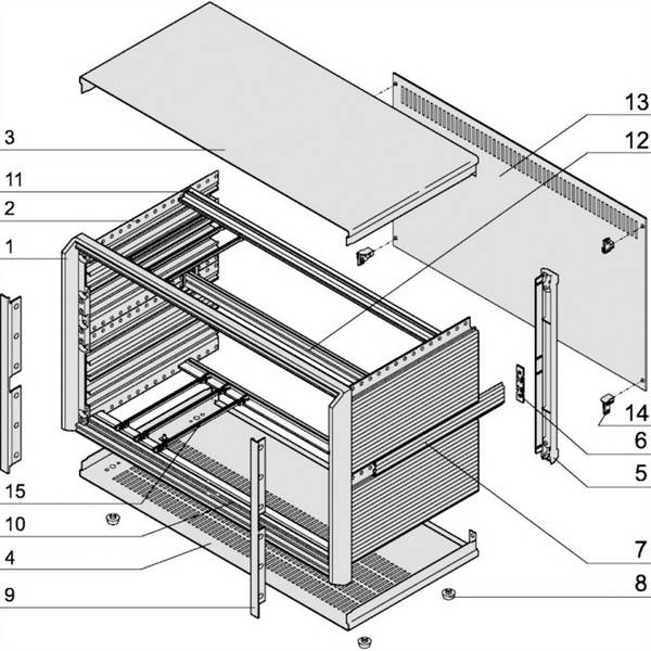 nVent SCHROFF 24576004 racková skříň 19" 257 x 155.5 x 326 vícebarevná 1 ks