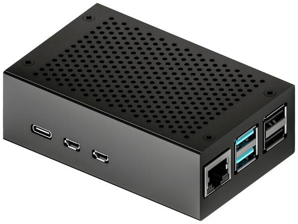 Joy-it RB-AlucaseP5-01B SBC skříň Raspberry Pi® hliník černá