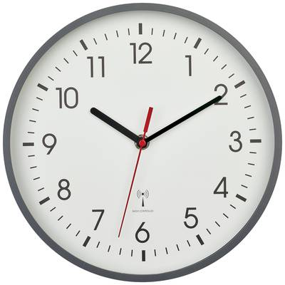 TFA Dostmann 60.3550.10 DCF nástěnné hodiny 24.5 cm x 4.2 cm , šedá
