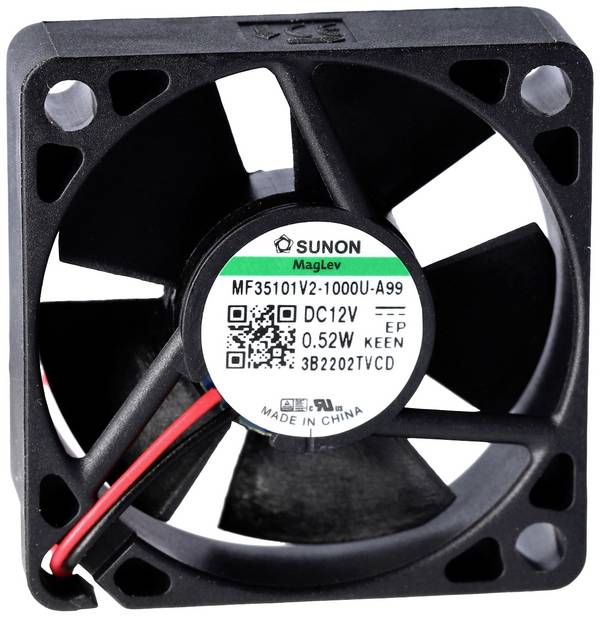 Sunon MF35101V2-1000U-A99 axiální ventilátor, 12 V/DC, 11.04 m³/h, (d x š x v) 10 x 35 x 35 mm, MF35101V2-1000U-A99