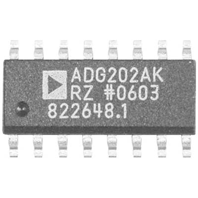 Obdélníkový mikroprocesor s nápisem 'ADG202AK RZ #0603 822648.1', osazený 14 vývody podél stran.