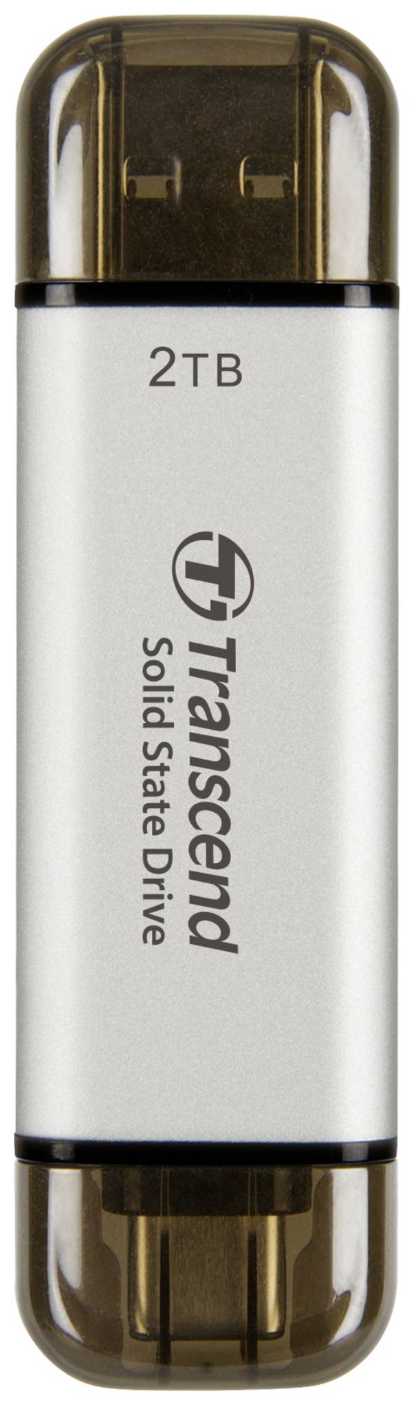 Transcend ESD310S 2 TB, externí SSD disk, USB 3.2 (Gen 2) , USB-C®, stříbrná