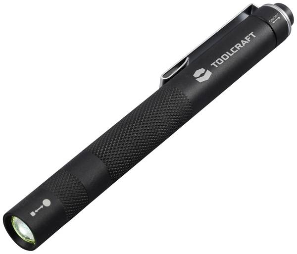 <br>  TOOLCRAFT<br>  TO-8985333<br>  <br>  mini svítilna, penlight<br>  s klipem na opasek<br>  na baterii<br>  170 lm<br>  černá<br>  33 g<br>