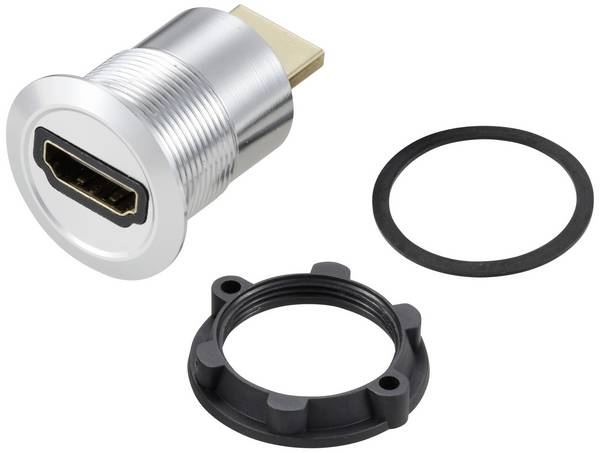 <br>  TRU COMPONENTS<br>  TC-11980448<br>  Zásuvka HDMI panelového adaptéru<br>  HDMI zásuvka<br>  HDMI zástrčka<br>  stříbrná<br>  Pólů: 1<br>  <br>  Množství: 1 ks<br>