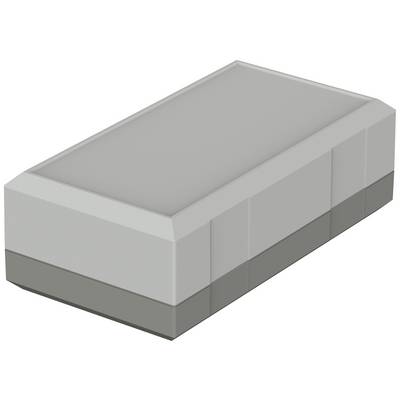 Šedý, obdélníkový, trojrozměrný blok na bílém pozadí.