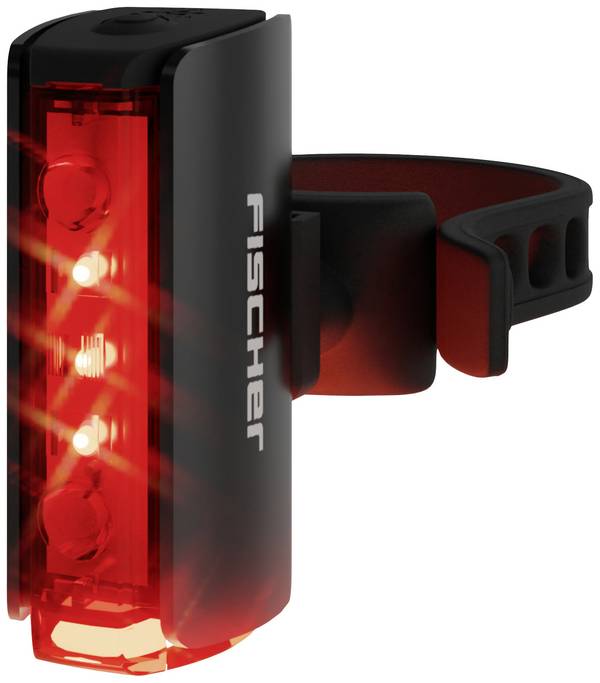 FISCHER FAHRRAD sada zpětných světel na kolo PLUS TWIN STOP LED  černá