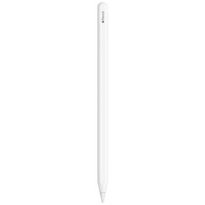 Bílé, úzké pero s jemným hrotem. Nahoře je napsáno 'Pencil'.