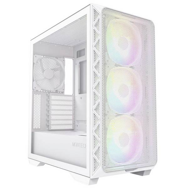 MONTECH AIR 903 MAX midi tower PC skříň  bílá 4 předinstalované LED ventilátory