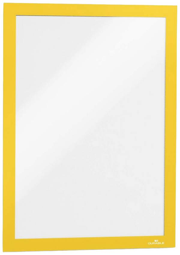 Durable 487204 DURAFRAME® Info-Rahmen info rámeček, samolepicí páska DIN A4 žlutá (š x v) 236 mm x 323 mm 2 ks