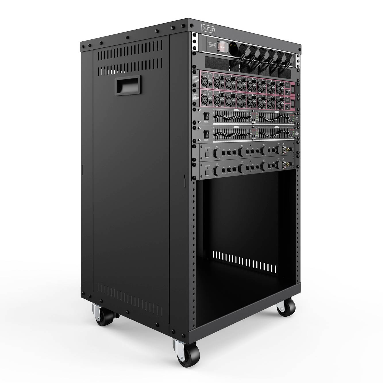 Digitus DN-48001 19palcový rackový vozík 16 U ocelový plech-6