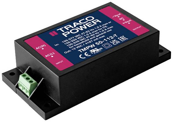 TracoPower TMPW 50-124-T AC/DC zdroj do DPS 24 V/DC 2.1 A 50 W