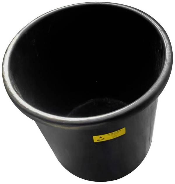 Antistat  091-0054 ESD Odpadkové vědro  (Ø x v) 28.5 cm x 32 cm polypropylen černá 1 ks
