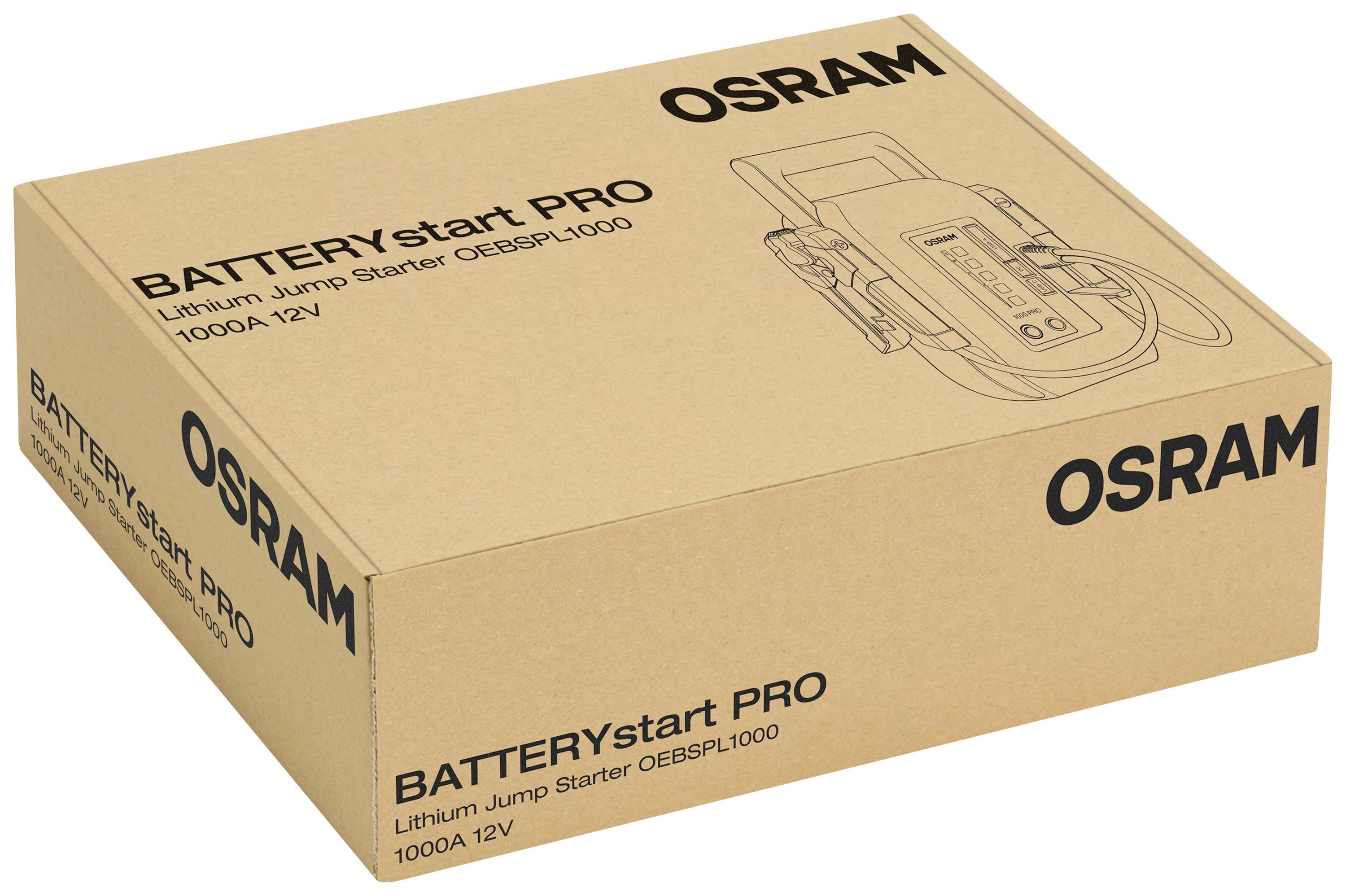Osram Automotive systém pro rychlé startování auta BATTERYstart PRO 1000, OEBSPL1000, max. startovací proud 1000 A, 2x U-11