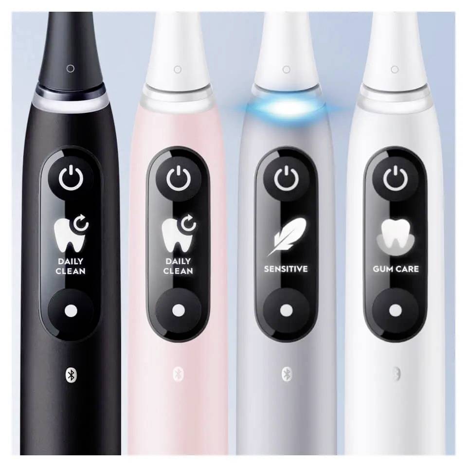 Oral-B iO Series 6 elektrický kartáček na zuby, rotační/oscilační, bílá, White JAS22-1