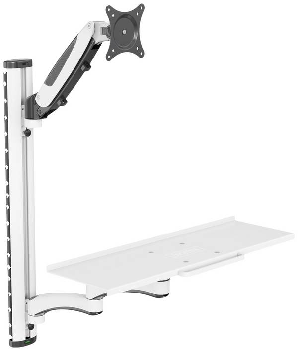 <br>  Digitus<br>  DA-90451<br>  <br>  držák na zeď pro monitor<br>  1 Displej: (s)<br>  5,1 cm (2") - 304,8 cm (120")<br>  černá, bílá<br>  odnímatelný, otočný, nastavitelná výška, naklápěcí, otočný<br>