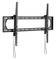 Nástěnný držák na televizi, černý, nastavitelný, vhodný pro různé velikosti obrazovek, se dvěma bezpečnostními pásky dole.