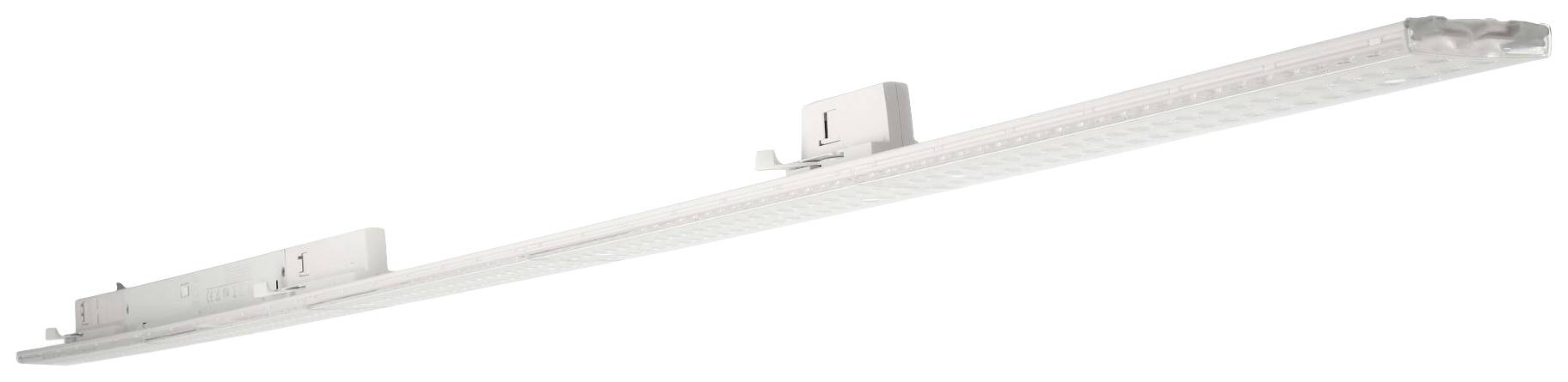 Lineární LED světelný modul v bílé barvě, štíhlý design s možností montáže na obou koncích. Vhodný pro svítidla nebo pouzdra.