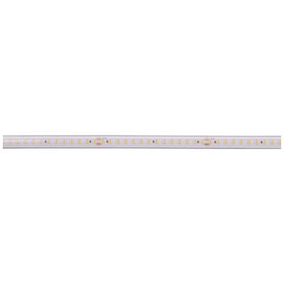 Světelná lišta s řadou LED lamp v pravidelných intervalech, umístěná na štíhlé, průhledné liště.