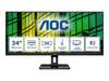 AOC Essential-line U34E2M LED monitor 86.4 cm (34 palec)3440 x 1440 Pixel, 21:9, 4 ms, VA LED