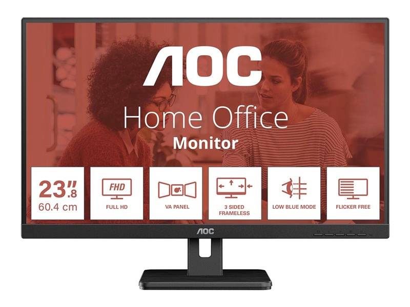 AOC Essential-line 24E3UM LED monitor 61 cm (24 palec)1920 x 1080 Pixel, 16:9, 4 ms, VA LED