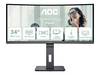 AOC Pro-Line CU34P3CV LED monitor 86.4 cm (34 palec)3440 x 1440 Pixel, 21:9, 4 ms, VA LED
