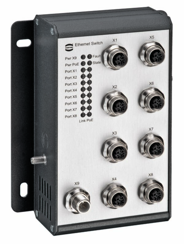 HARTING 20772083009 20 77 208 3009 průmyslový ethernetový switch  100 MBit/s funkce PoE