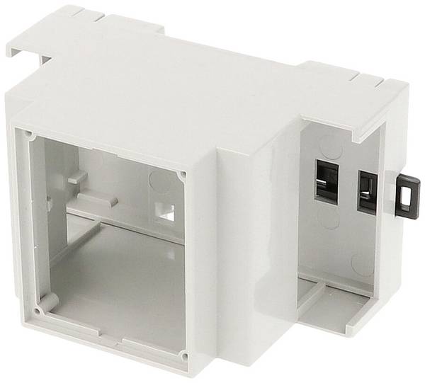 Hammond Electronics 1597DIN3MH53 pouzdro na DIN lištu otevřená 90 x 58 x 53  PPO  světle šedá 1 ks