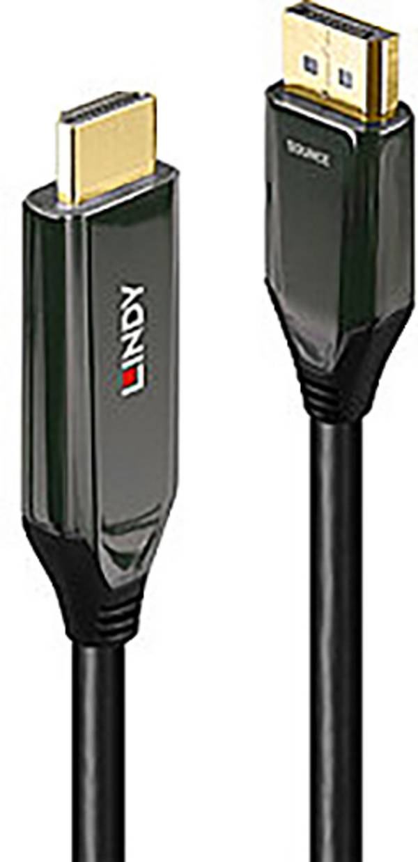 LINDY DisplayPort / HDMI kabelový adaptér Konektor DisplayPort, Zástrčka HDMI-A 3.00 m černá 40932 Kabel DisplayPort
