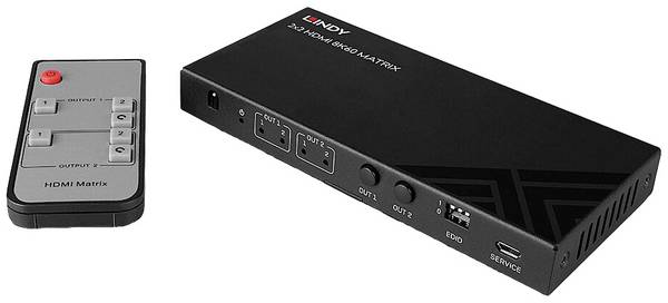 LINDY 38313  HDMI matrix přepínač  7680 x 4320 Pixel černá