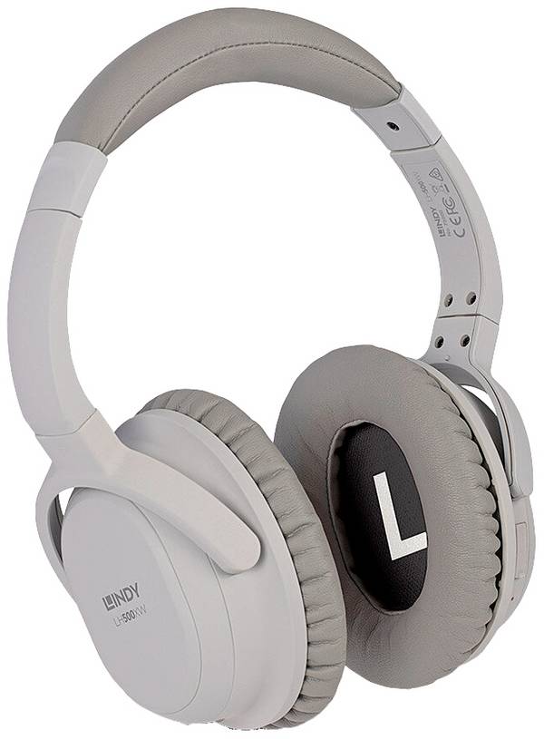 LINDY LH500XW  sluchátka uzavřená (Over Ear) Bluetooth® stereo šedá Potlačení hluku  Hi-Fi