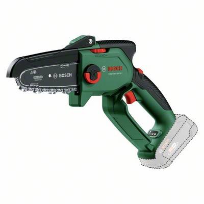 Akumulátorová pila Bosch, model EasyCut 12. Kompaktní design se zelenou rukojetí a červeným spínačem. Ideální pro přesné řezy.