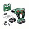 Bosch Home and Garden Uneo Maxx SDS quick-aku vrtací kladivo 18 V 2.0 Ah Li-Ion akumulátor, vč. nabíječky, kufřík