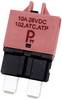 PARTS PTT Circuit Breaker Standard, type 3, Manual Reset, 10AC001-102-0093 Jistič, 28 V/DC, 10 A, 1 ks