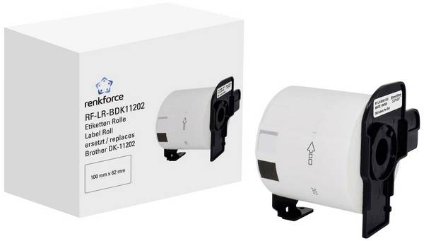 Renkforce etikety v roli kompatibilní náhradní Brother DK-11202 62 x 100 mm papír bílá 300 ks standardní přepravní štítky RF-6027498